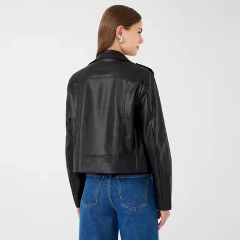 RM Rebecca Minkoff Womens Faux Leather Motorcycle Jacket