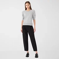 RM Rebecca Minkoff Womens Crew Neck Elbow Sleeve Sweatshirt