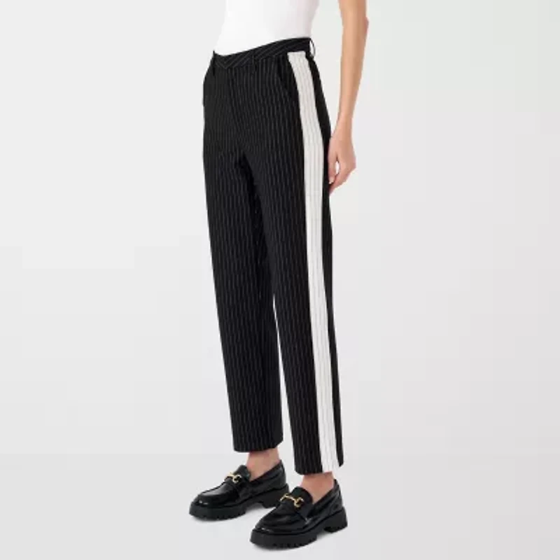 RM Rebecca Minkoff Womens Straight High Rise Ankle Pant
