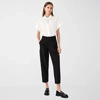 RM Rebecca Minkoff Womens Dolman Short Sleeve Boxy Fit Button-Down Shirt