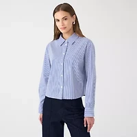RM Rebecca Minkoff Womens Drop Shoulder Bracelet Length Boxy Fit Button-Down Shirt
