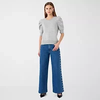 RM Rebecca Minkoff Womens High Rise Wide Leg Jean