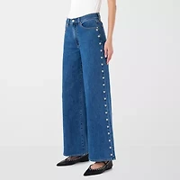 RM Rebecca Minkoff Womens High Rise Wide Leg Jean