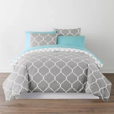 Home Expressions Nora Ogee Complete Bedding Set with Sheets