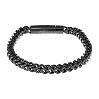 Mens Stainless Steel 9 Inch Solid Wheat Chain Bracelet