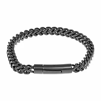 Mens Stainless Steel 9 Inch Solid Wheat Chain Bracelet