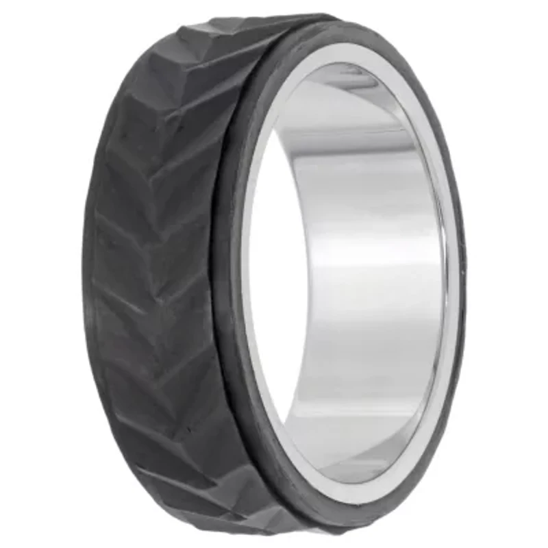Mens 8MM Stainless Steel Band
