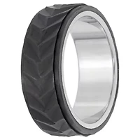 Mens 8MM Stainless Steel Band