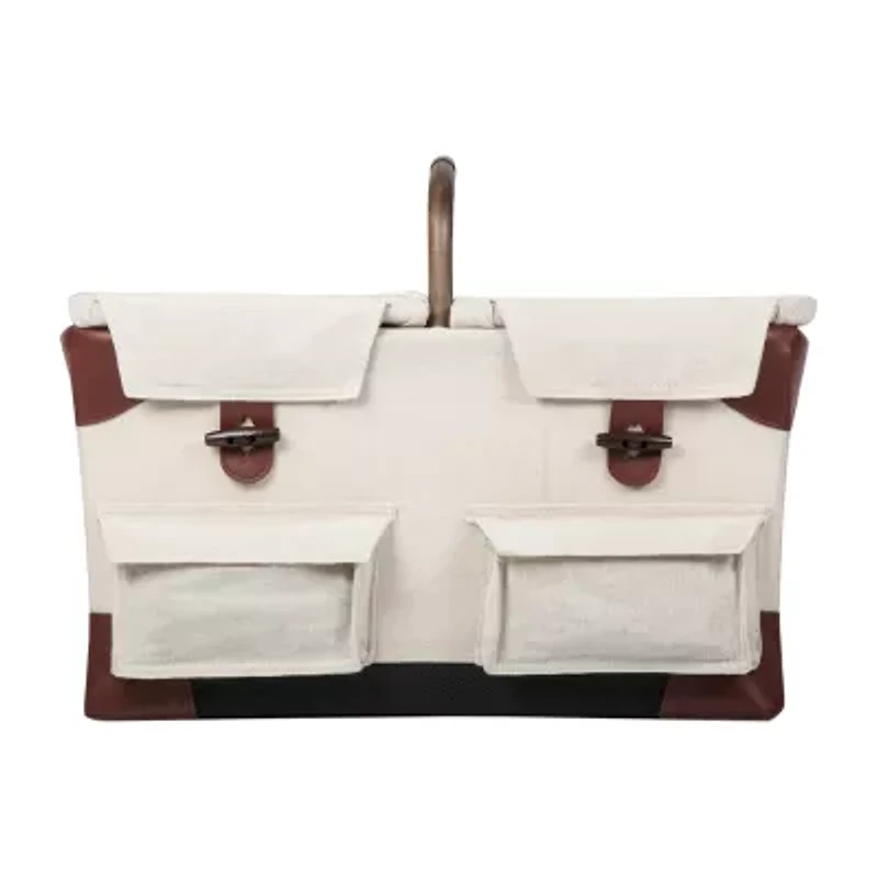 Picnic Time® Pioneer Canvas Plaid Picnic Basket For Two