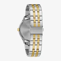 Caravelle Designed By Bulova Mens Two Tone Stainless Steel 2-pc. Watch Boxed Set 45k000