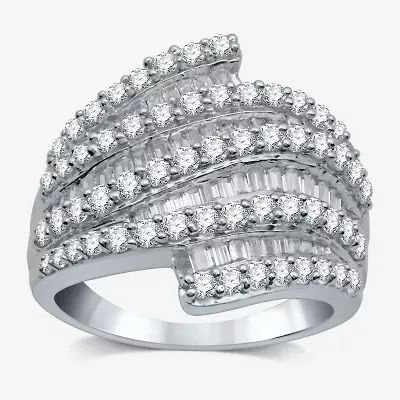 H-I / I1) Womens 2 CT. T.W. Lab Grown White Diamond 10K Gold Band
