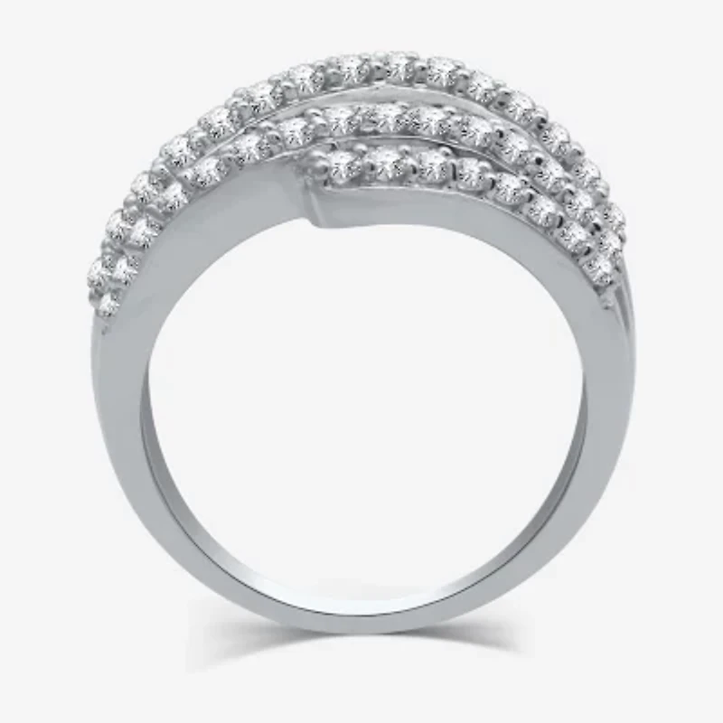 H-I / I1) Womens 2 CT. T.W. Lab Grown White Diamond 10K Gold Band