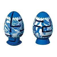 BePuzzled Smart Egg 2-Layer Labyrinth Puzzle - Blue Dragon: Challenging