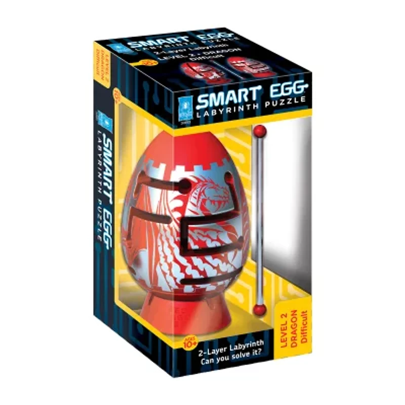 BePuzzled Smart Egg 2-Layer Labyrinth Puzzle - RedDragon: Difficult