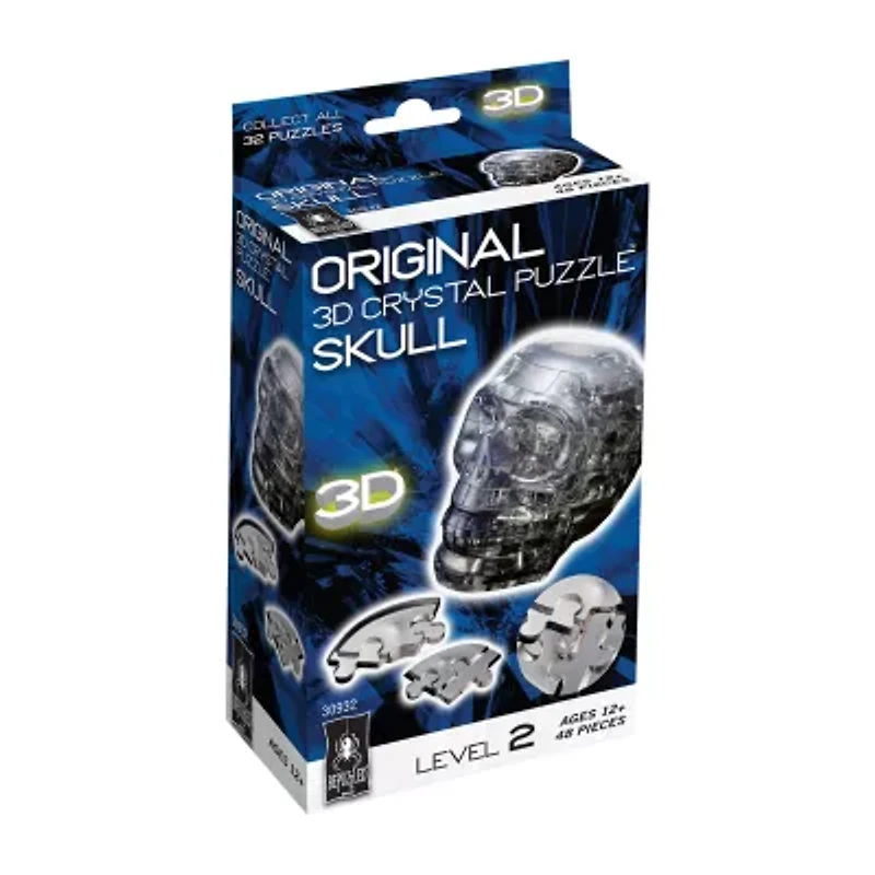 BePuzzled 3D Crystal Puzzle - Skull: 48 Pcs