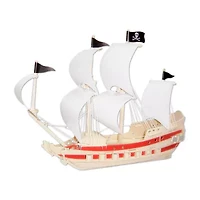 Puzzled Pirate Ship Natural Wood Puzzle