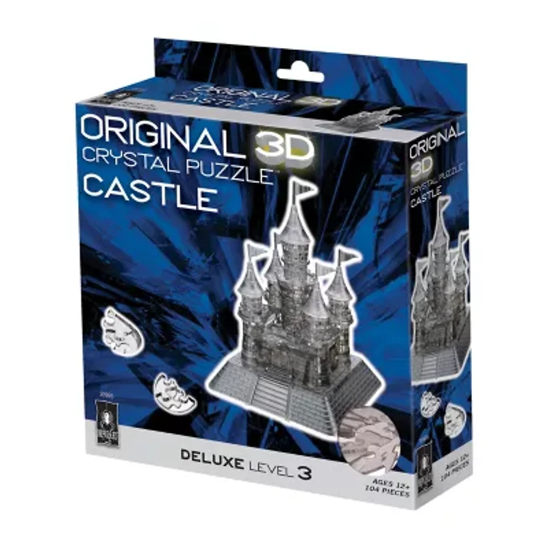 BePuzzled 3D Crystal Puzzle - Castle (Black): 104Pcs