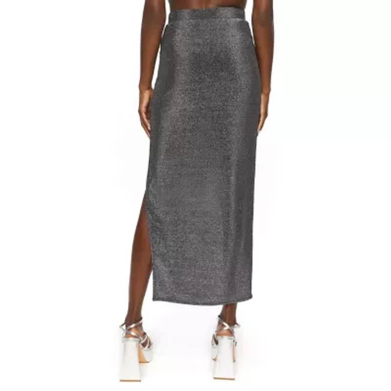 Forever 21 Womens Juniors Mid Rise Long A-Line Skirt