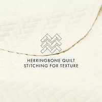Casual Comfort Premium Ultra Soft Herringbone Pattern Quilted Coverlet Set
