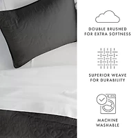 Casual Comfort Premium Ultra Soft Damask Pattern Quilted Coverlet Set
