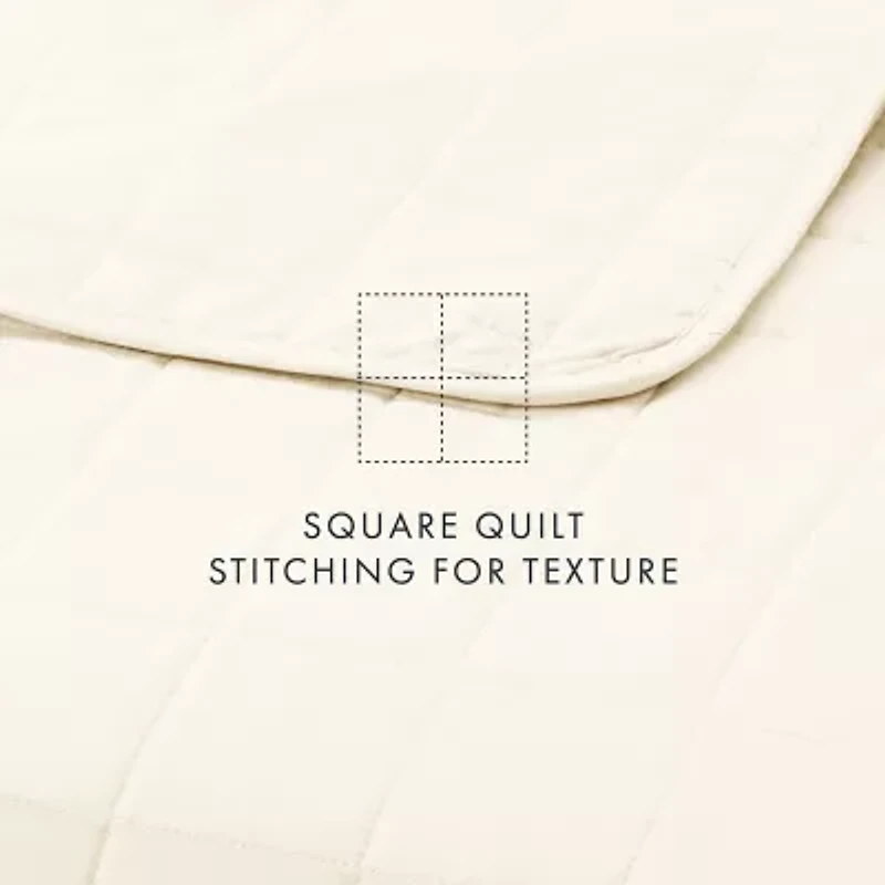 Casual Comfort Premium Ultra Soft Square Pattern Quilted Coverlet Set