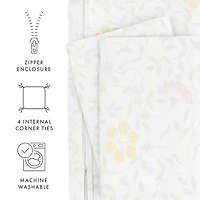 Casual Comfort Premium Ultra Soft Spring Vines Print Duvet Cover Set