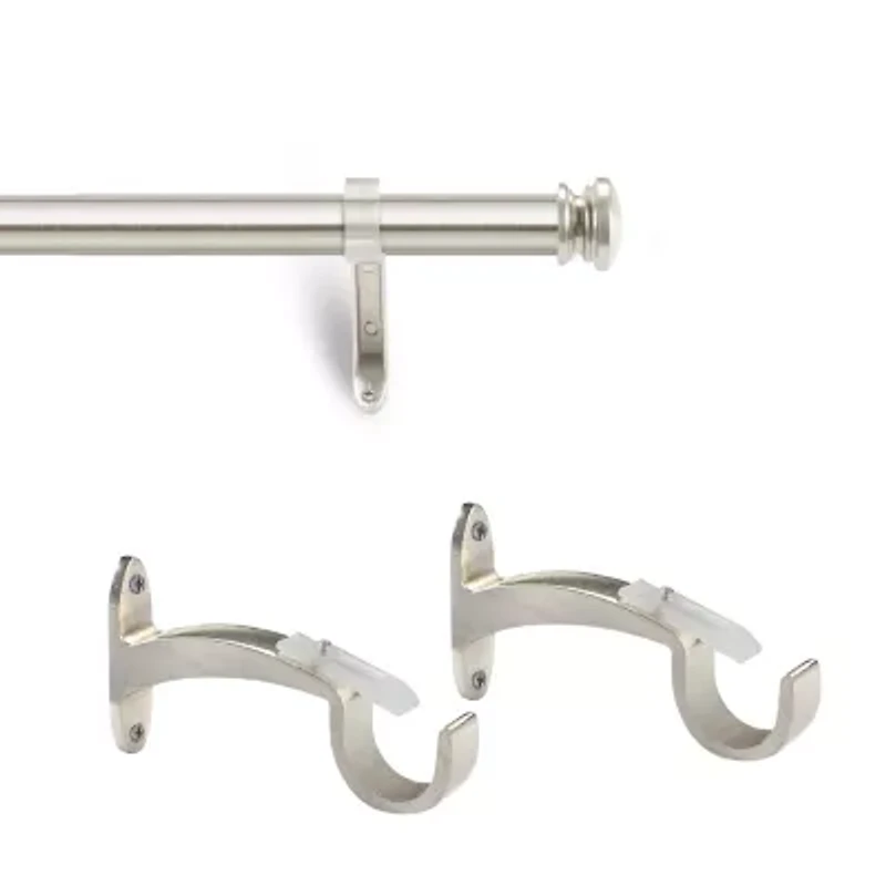 Deco Window Basics Endcap 1 IN Curtain Rod