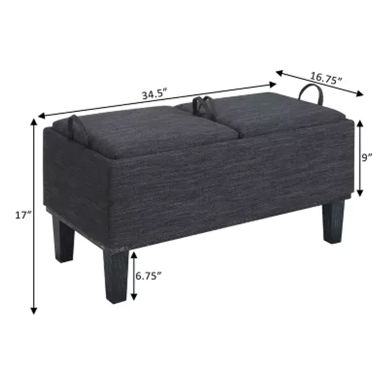 Designs4Comfort Storage Ottoman