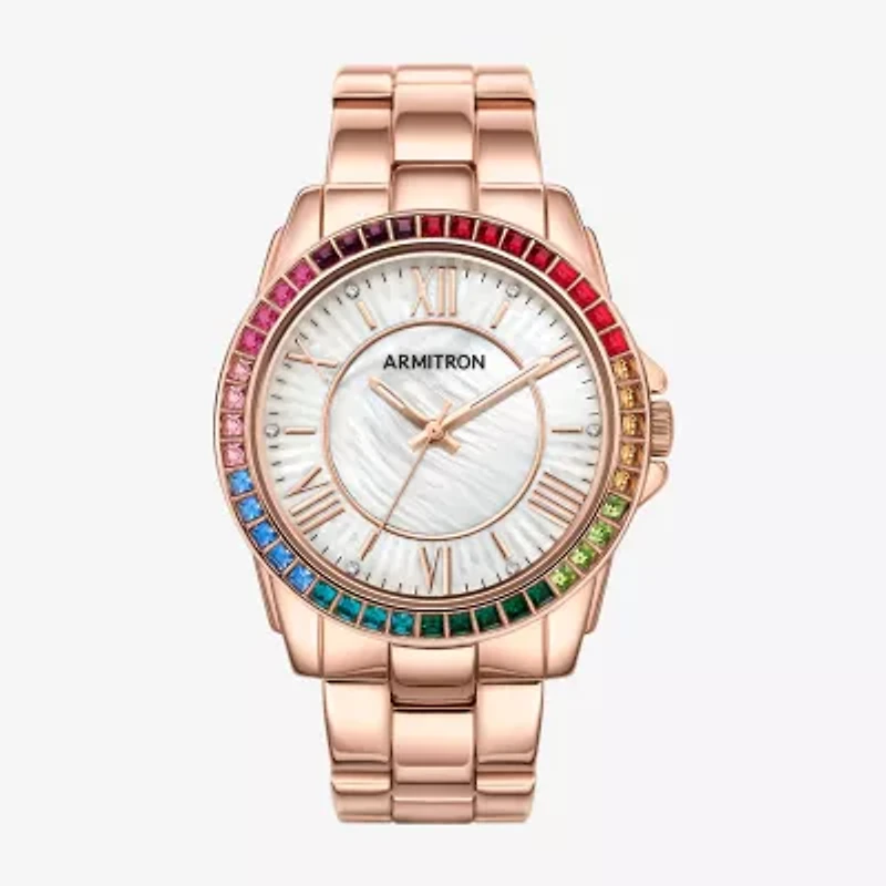 Armitron Womens Rose Goldtone Bracelet Watch 75/5592mprr