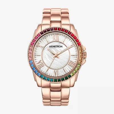 Armitron Womens Rose Goldtone Bracelet Watch 75/5592mprr