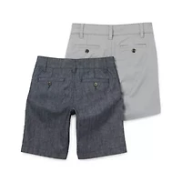 Thereabouts Little & Big Kid Boys 8" Adjustable Waist Stretch Fabric 2-pc. Chino Short