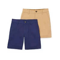 Thereabouts Little & Big Kid Boys 8" Adjustable Waist Stretch Fabric 2-pc. Chino Short