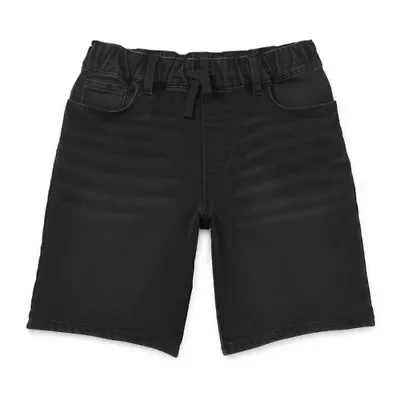 Thereabouts Pull-On Little & Big Kid Boys Stretch Fabric Adjustable Waist Denim Short