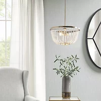 Hampton Hill Melrose 2 Light Beaded Chandelier