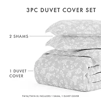 Casual Comfort Premium Ultra Soft Rose Gray Duvet Cover Set