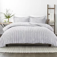 Casual Comfort Premium Ultra Soft Vertical Dreams  Duvet Cover Set
