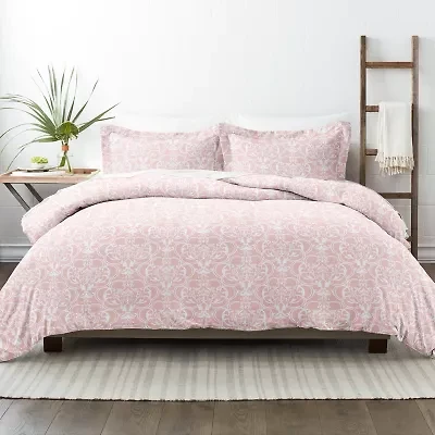 Casual Comfort Romantic Damask Pattern Oversized Duvet Cover Set