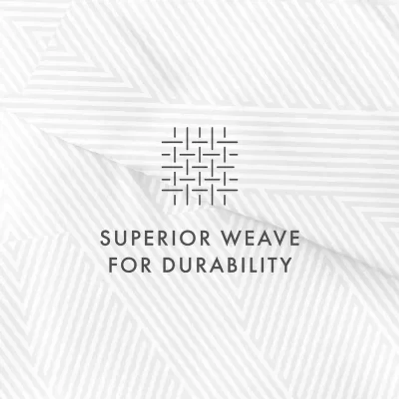 Casual Comfort Modern Diagonal Patterned Duvet Cover Set