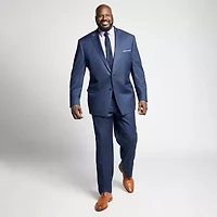Shaquille O'Neal XLG Mens Stretch Fabric Regular Fit Big and Tall Suit Jacket