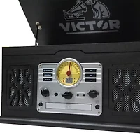 Victor 7-in-1 graphite wood music Turntable