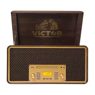 Victor Monument 8-in-1 Wood Turntable