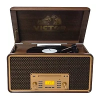 Victor Monument 8-in-1 Wood Turntable