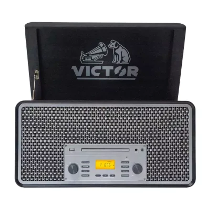 Victor monument 8-in-1 graphite wood music Turntable