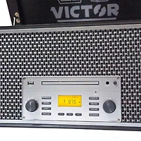 Victor monument 8-in-1 graphite wood music Turntable