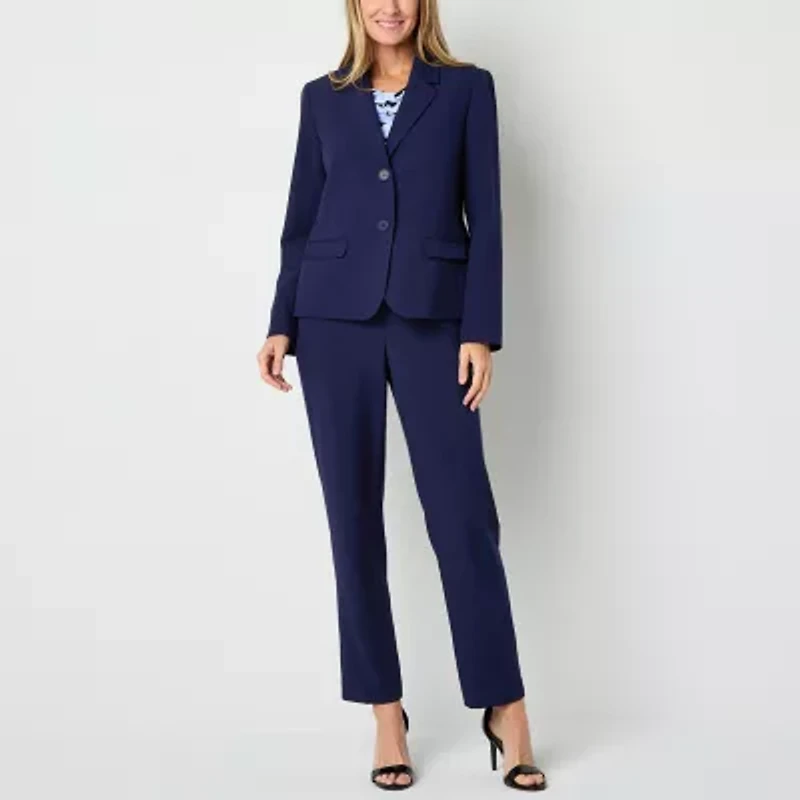 Black Label by Evan-Picone Womens Straight Fit Straight Suit Pant