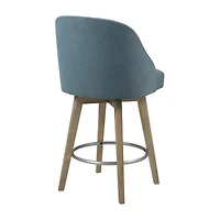 Madison Park Walsh Counter Stool Height Upholstered Swivel Bar