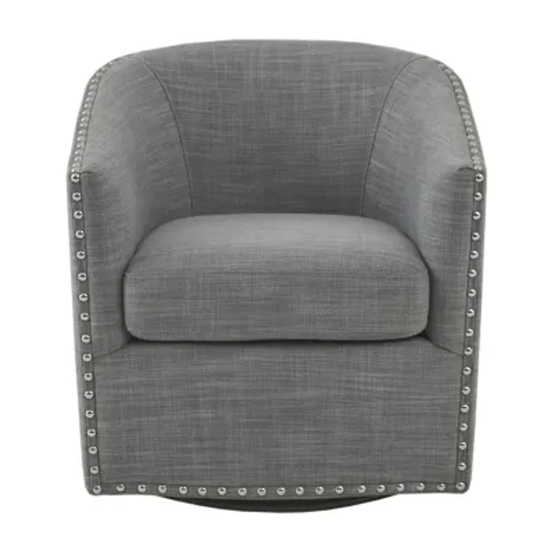 Madison Park Memo Living Room Collection Swivel Upholstered Armchair