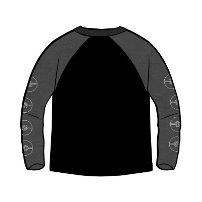 Little & Big Kid Boys Crew Neck Long Sleeve Regular Fit Pokemon Graphic T-Shirt