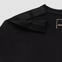 mutual weave Slub Mens Easy-on + Easy-off Crew Neck Short Sleeve Adaptive T-Shirt