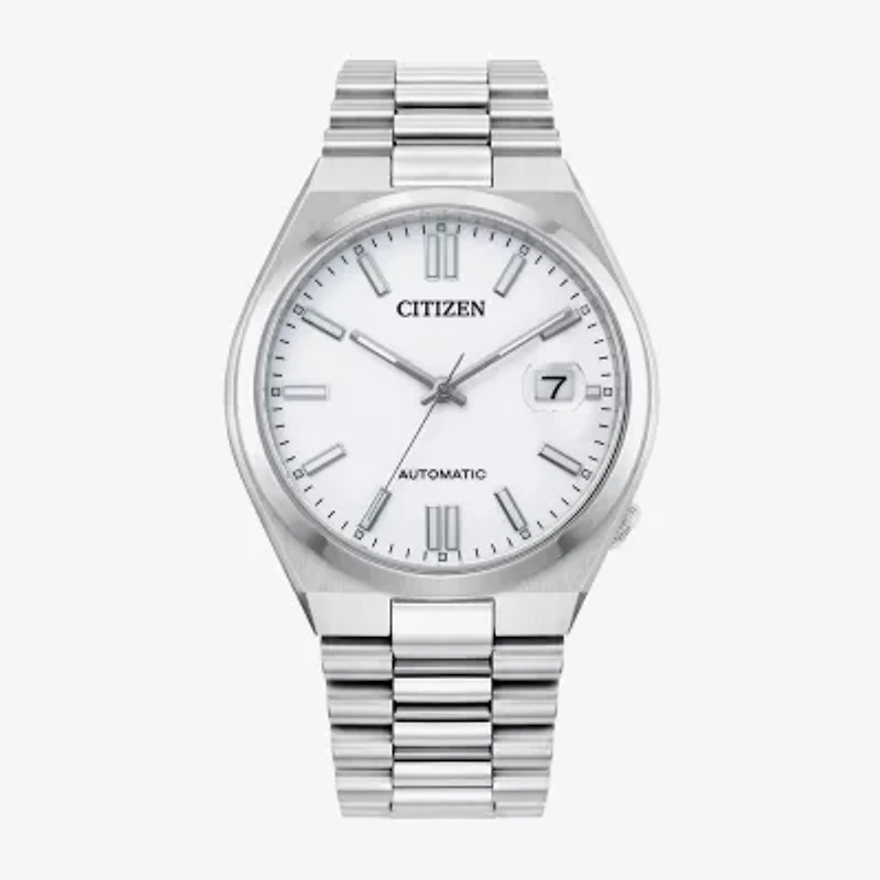 Citizen Tsuyosa Mens Automatic Silver Tone Stainless Steel Bracelet Watch Nj0150-56a